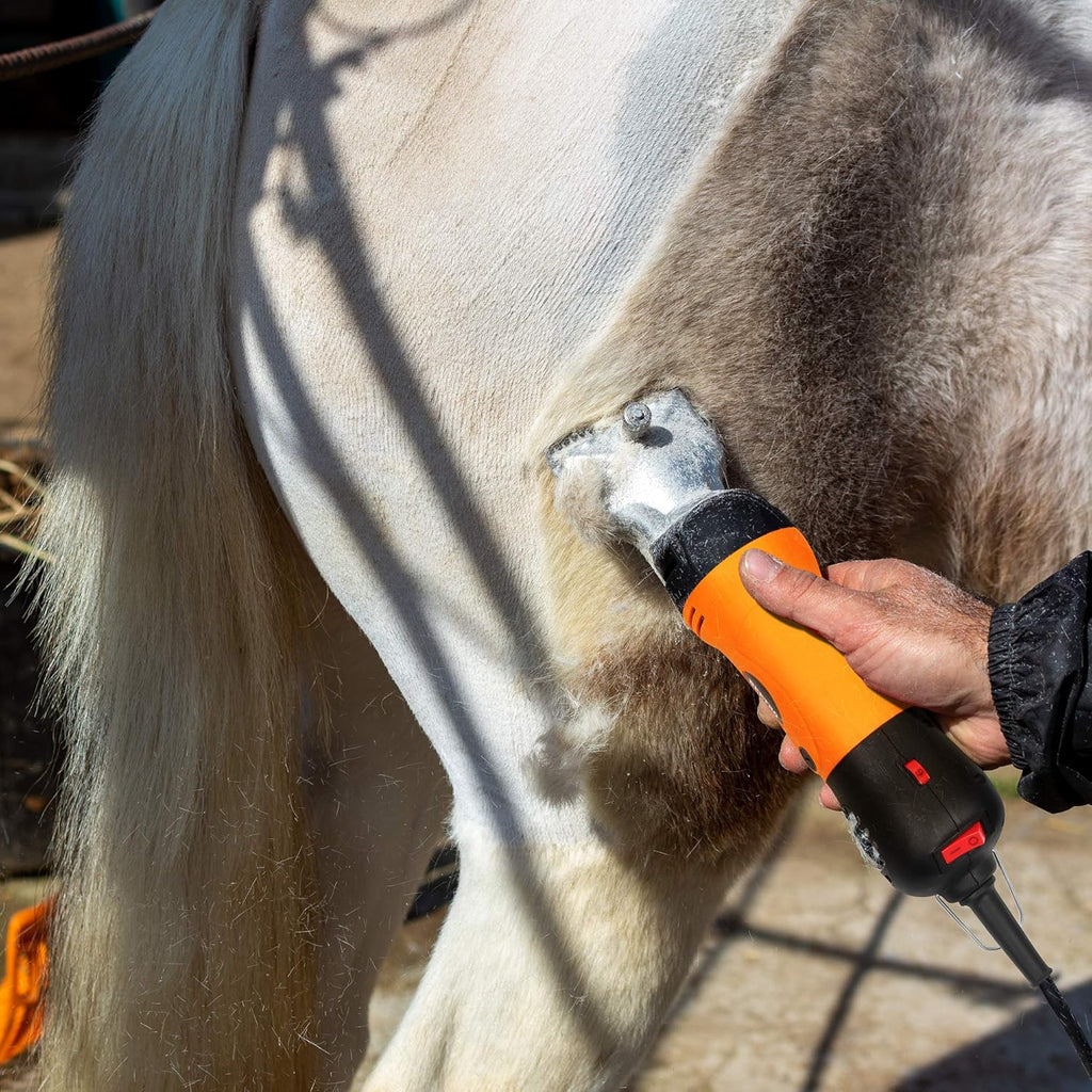 Horse Clipper Electric Animal Grooming Kit with A Pair of Gloves, 500W Horse Shears K62397