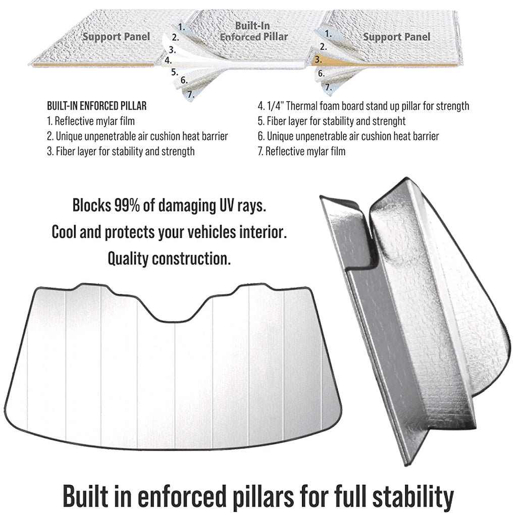Windshield Sun Shade 59"x 30" D6599