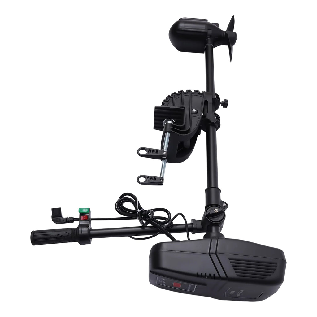 48V 1400W Electric Trolling Motor Outboard Motor Fishing Boat Engine LED Display 360° Rotatable Brushless Motor 2300RPM J640344