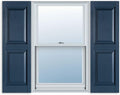15 Inch x 59 Inch Raised Panel Exterior Vinyl Shutter, Bedford Blue (Pair) Pack of 2 G611