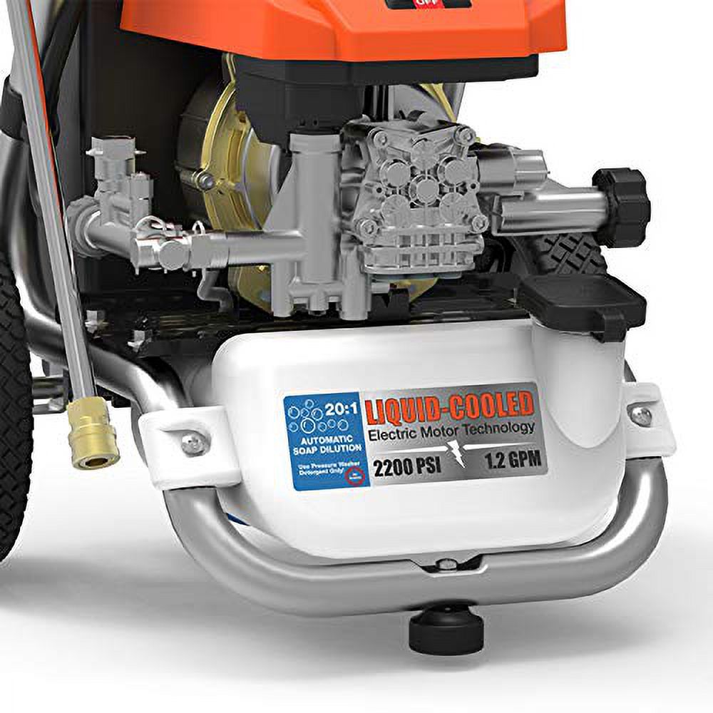 1.2 GPM 13 amp 2200 Psi Electric Pressure Washer with 25' Hose Reel F9103