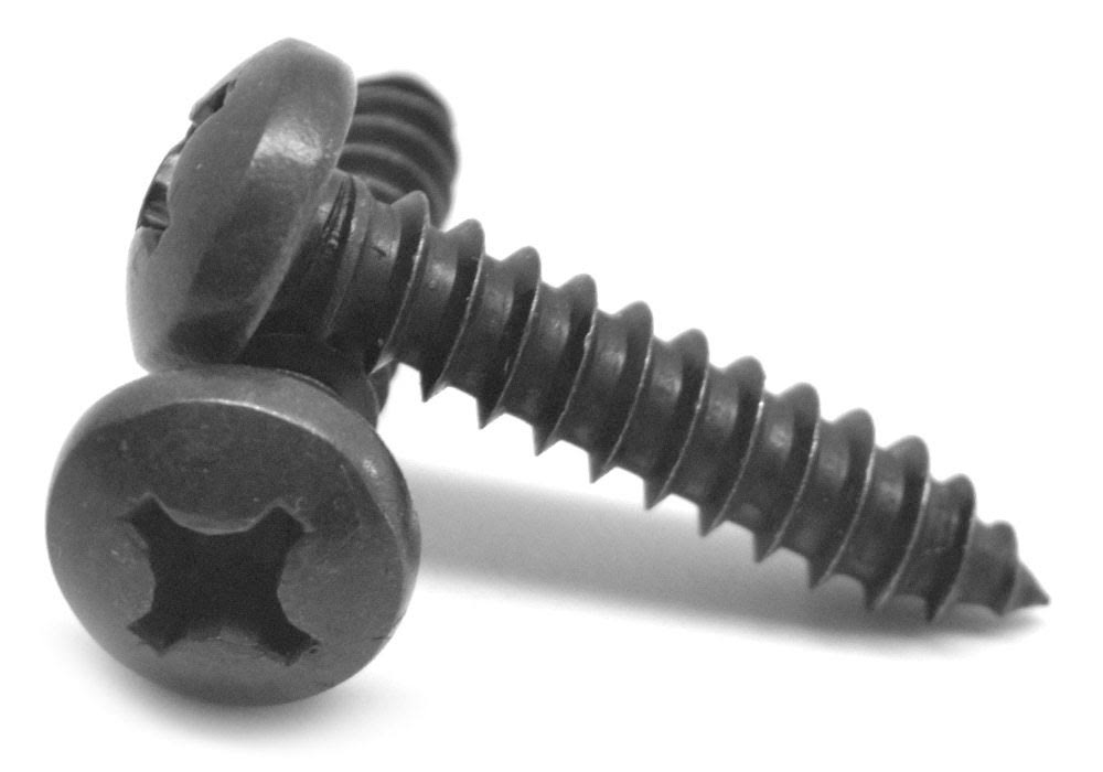 Black Oxide Phillips Pan Head Sheet Metal Screw B9448