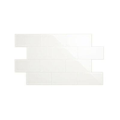 3x22 x 6x22 Glass Tile Bright White G354958