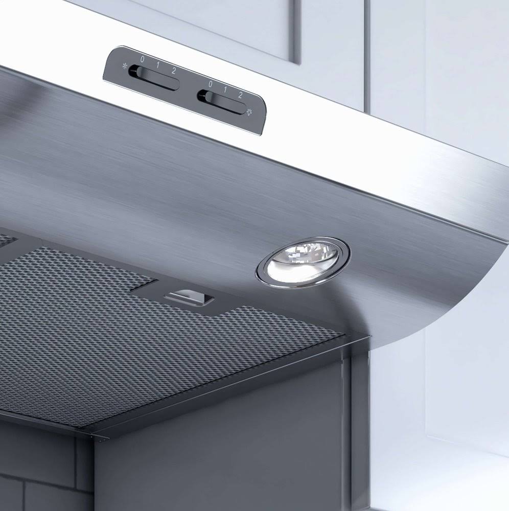 White 30x22 Under Cabinet Range Hood O7955