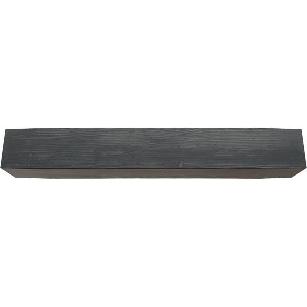 Sandblasted Faux Wood Fireplace Mantel, Aged Ash Q734