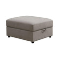 Gray Storage Ottoman F595