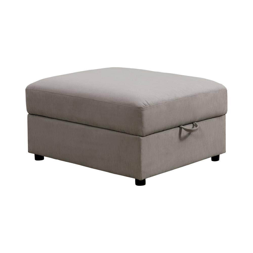 Gray Storage Ottoman F595