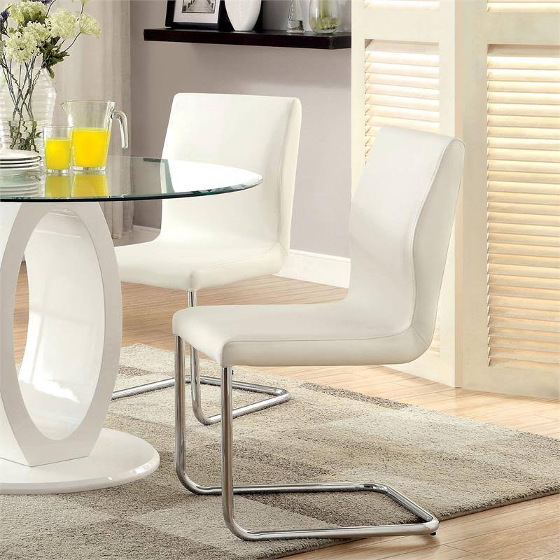 White Dining Chair (Set of 2) I6070