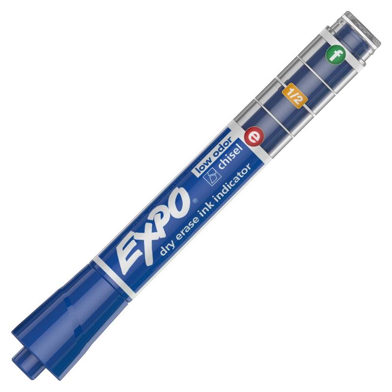 Blue Dry Erase Marker, Chisel Tip, Dozen X742321
