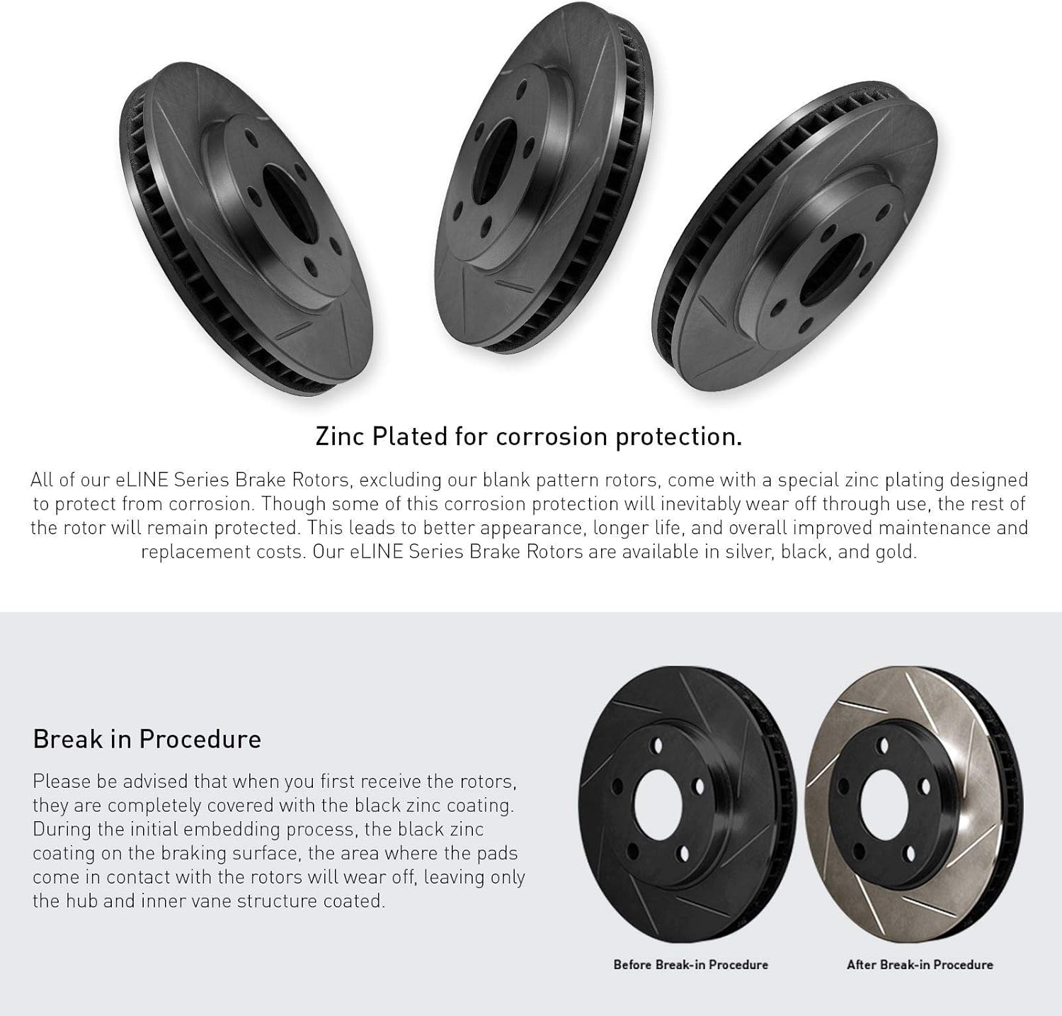 Slotted Brake Rotors & Semi-Met Brake Pads I17486