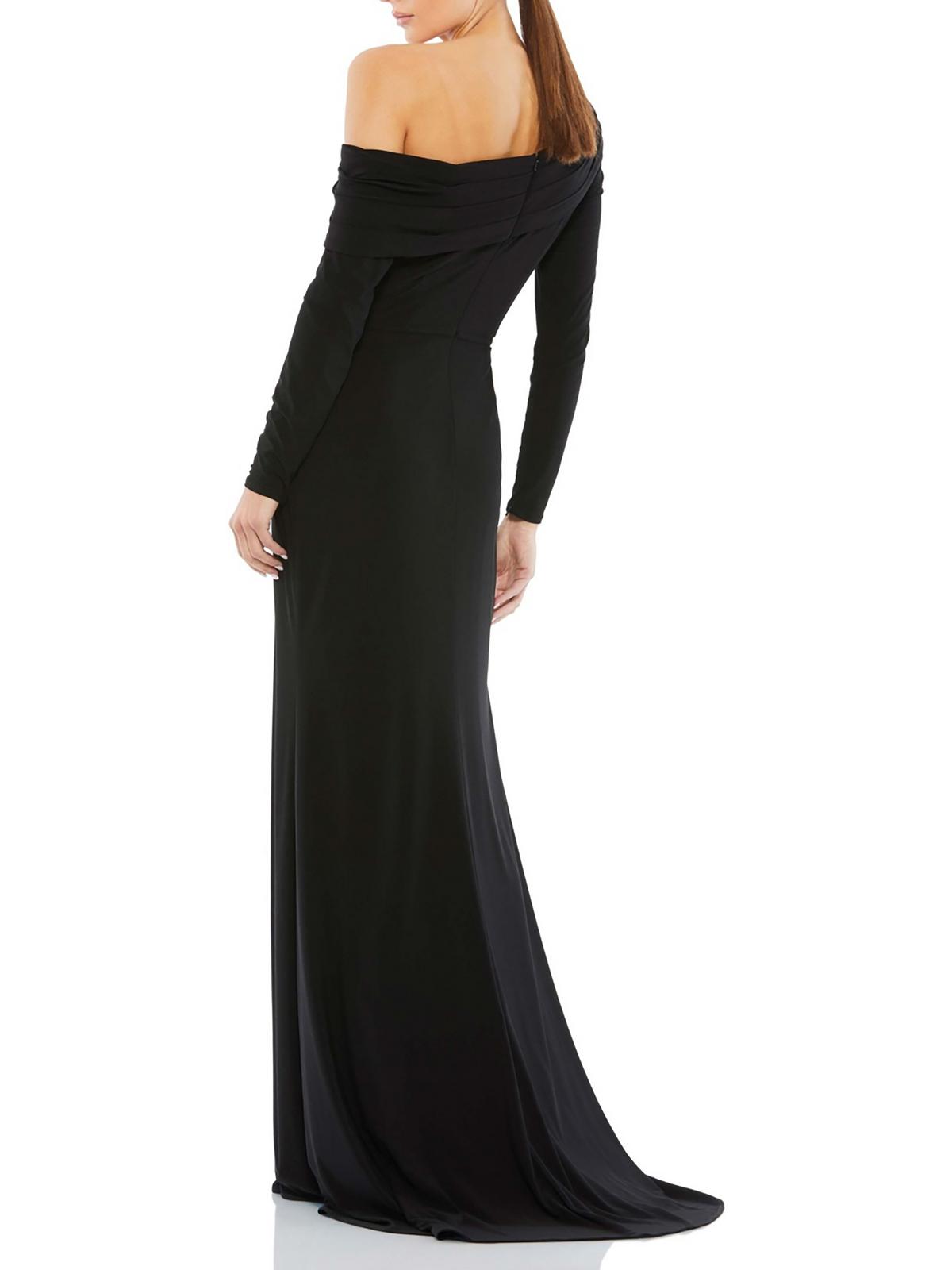 One Shoulder Pleated Evening Dress P16879