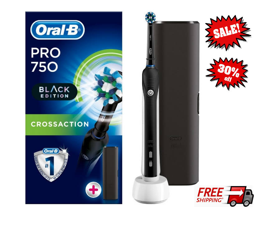 Black Edition Oral-B Pro 750 with Travel Case S7685
