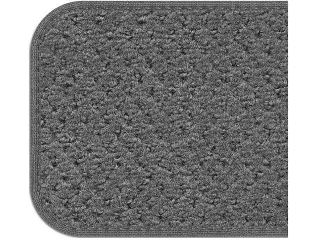 Set of 15 Gray Carpet Stair Treads A47167