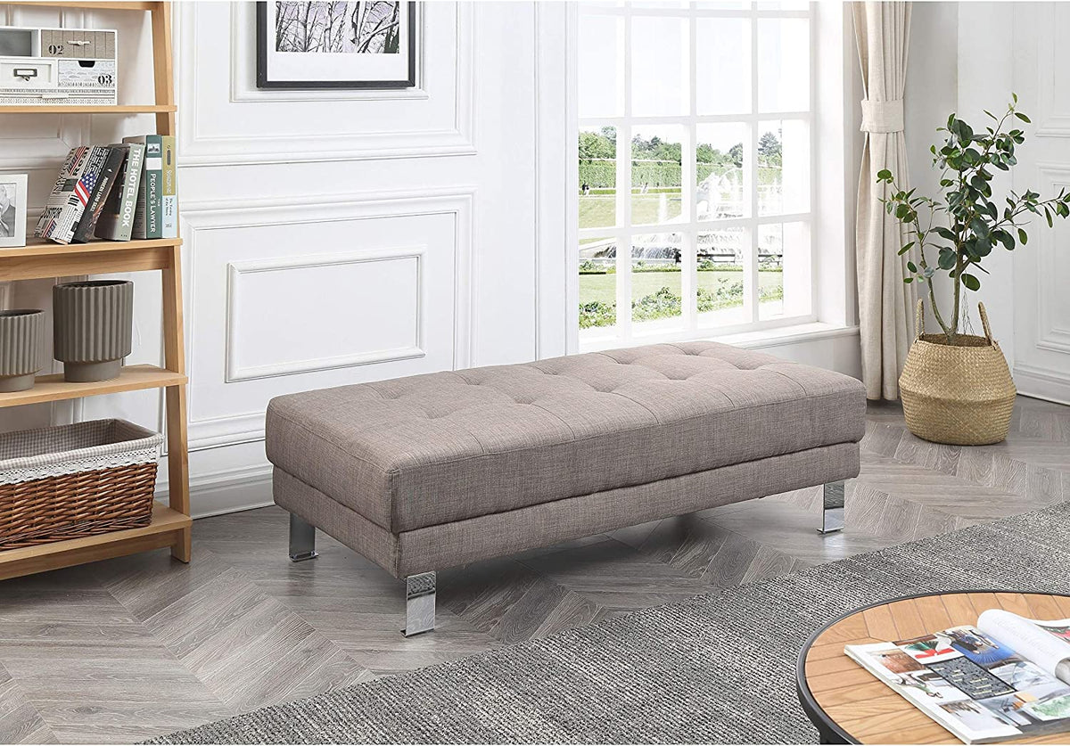 Orange Twill Fabric Ottoman N340763