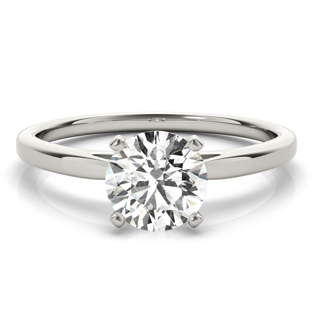 14K Diamond Cathedral Solitaire Engagement Ring J682817