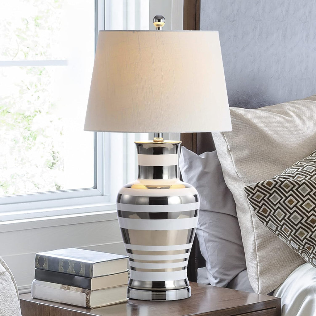 Silver White LED Table Lamp V9047