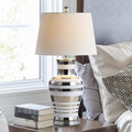 Silver White LED Table Lamp V9047