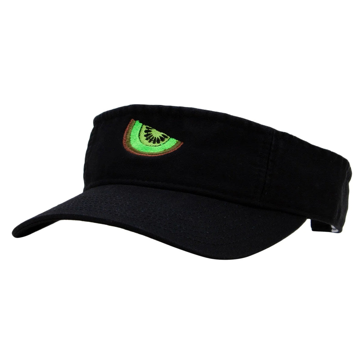 Black Cotton Twill Washed Visor W478