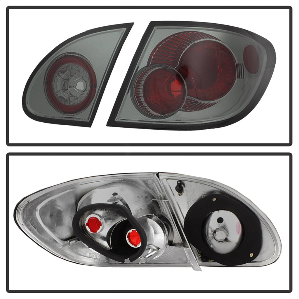 Smoke Euro Style Tail Lights for Toyota Corolla 03-08 H529
