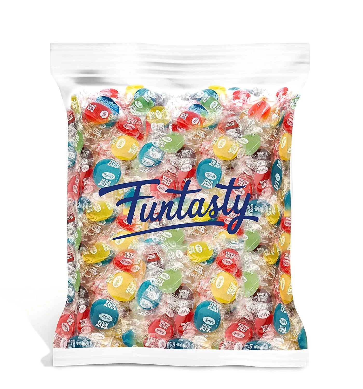 Assorted Jelly Fruit Disk Patties Candy, 5 Pound Box M840319