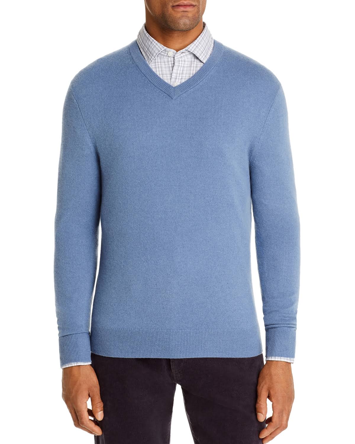 Ivory Cashmere V-Neck Sweater W277420