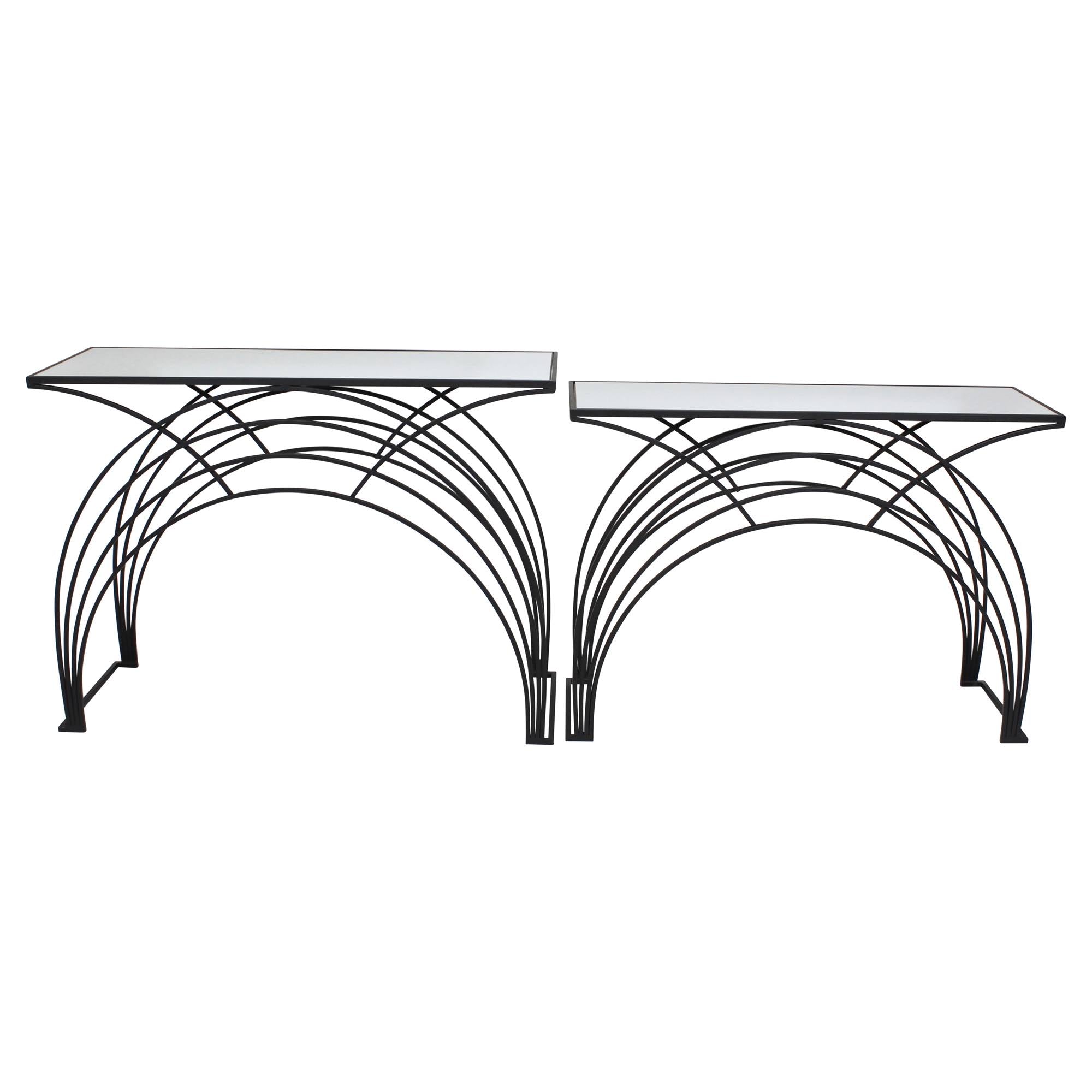 Black Arch Accent Tables, Set of 2 W993416