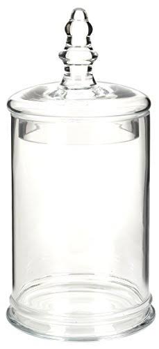 Glass Apothecary Jars, Clear, Set of 3 D949669