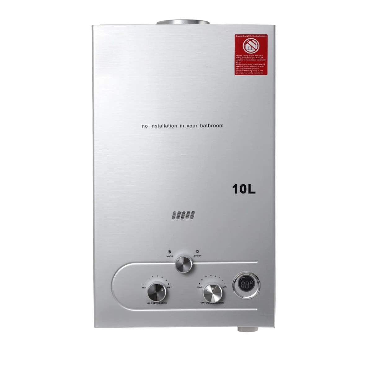 10L 20KW LPG Propane Instant Gas Water Heater with Shower Head Kit W453042