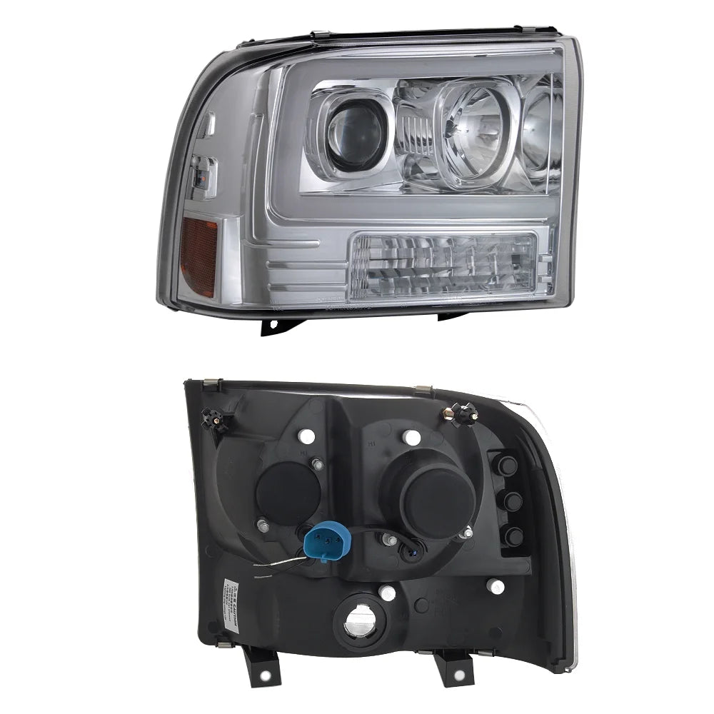 LED Tube Bar Projector Headlights Driver and Passenger Side P94215