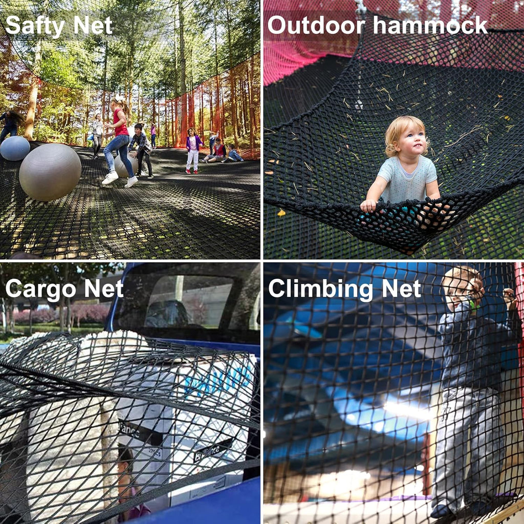 9.8X9.8 FT Kids Playground Net Heavy Duty Climbing Cargo Net I81773