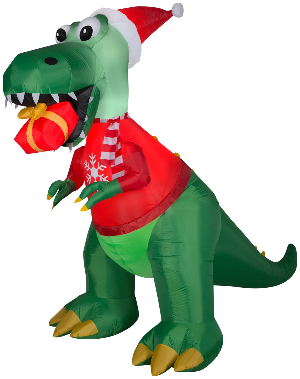 Green 7.5 ft Tall Inflatable T Rex X5742