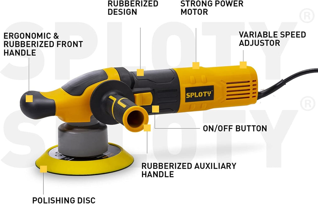 6-inch Variable Speed Dual Action Polisher with Detachable Handle V797352