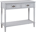 Gray 2 Drawer Console Sofa Table G46076