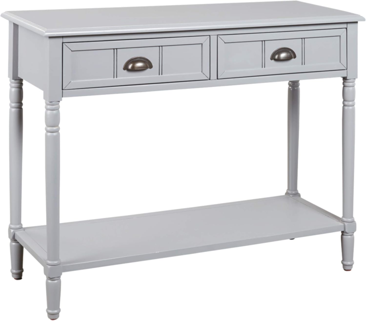 Gray 2 Drawer Console Sofa Table G46076
