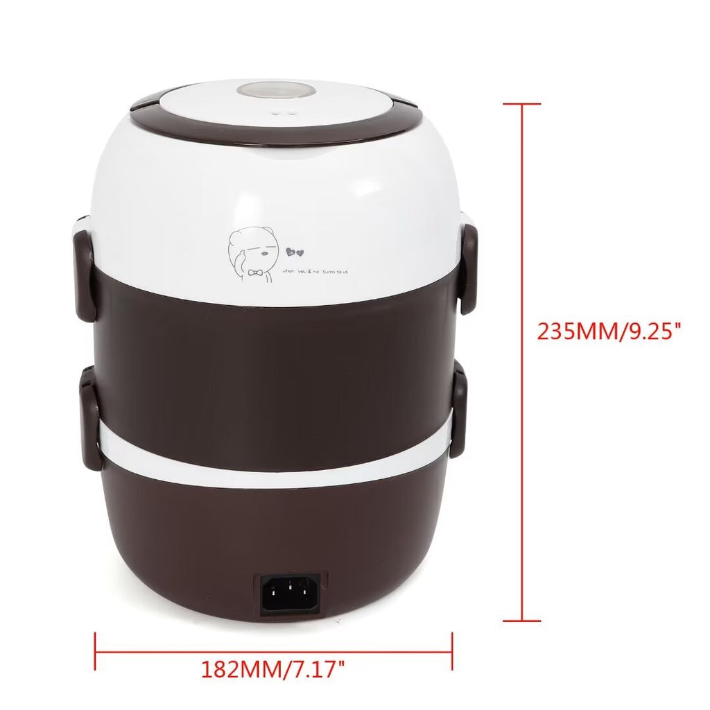 3 Layers 2L Electric Lunch Box Rice Cooker Stainless Steel P910842