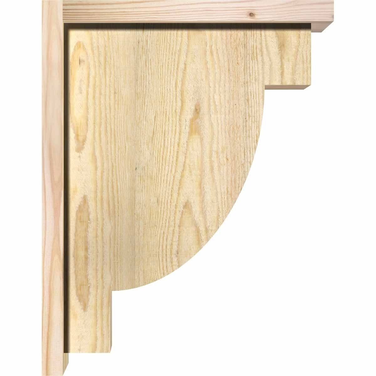Alpine Rough Sawn Corbel with Backplate, Douglas Fir W2967