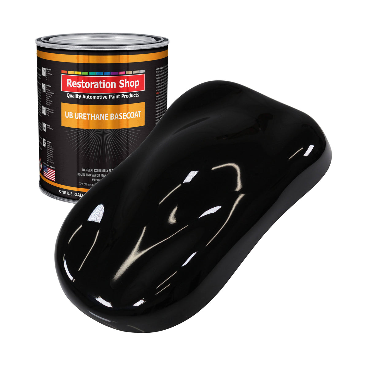 Jet Black 1 Gallon Urethane Basecoat Car Auto Body Paint K3443
