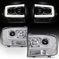 LED Tube Bar Projector Headlights Driver and Passenger Side P94215