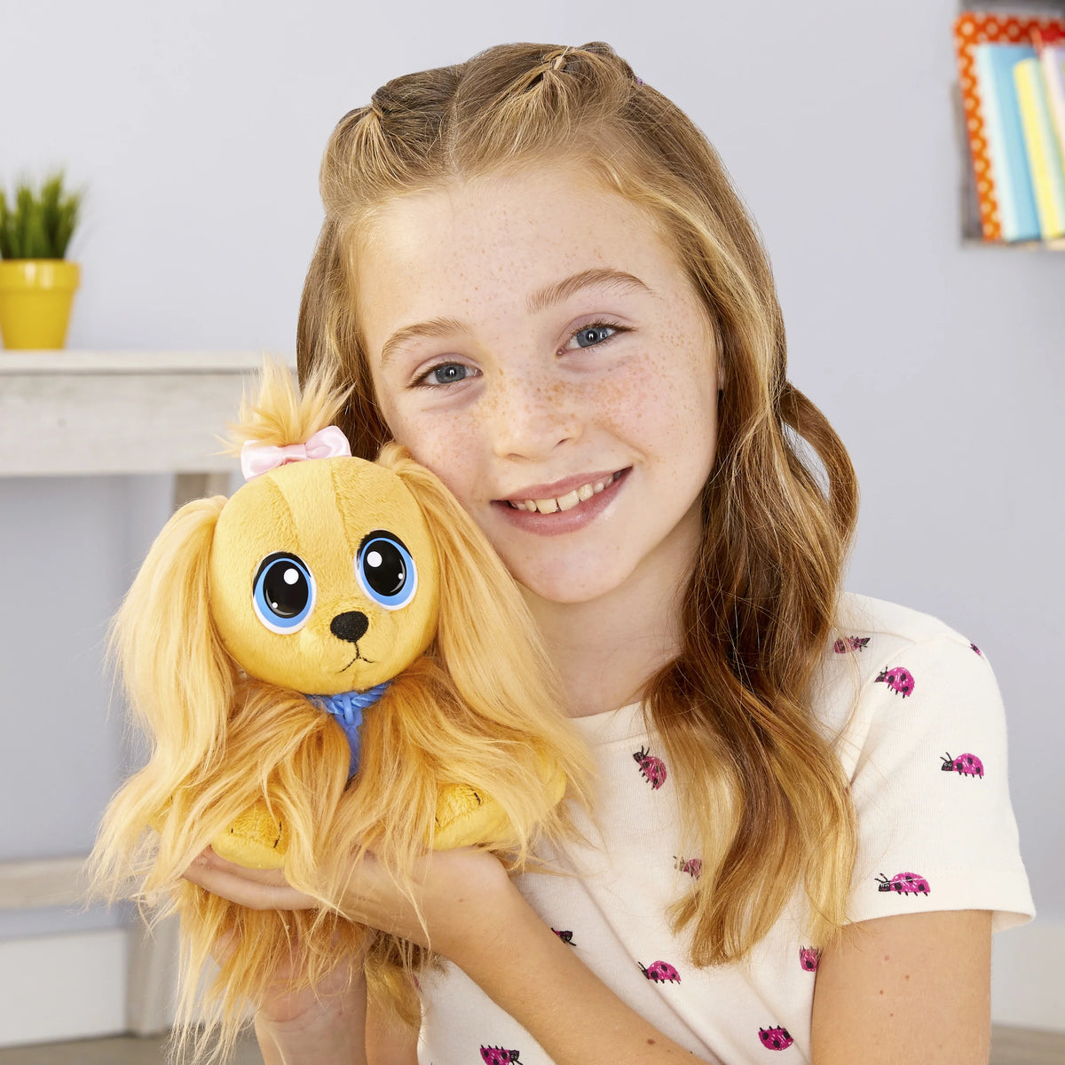 Cocker Spaniel Plush Pet Toy with Collar, Tag, Doghouse, Stickers, Ages 3+ A120083