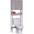 Washed Gray Oak Bath Over The Toilet Cabinet 2 Doors 1 Shelf T43411