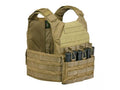 Coyote Tan Medium Plate Carrier Set with Standard Cummerbund Y705915