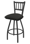 36x22 Swivel Extra Tall Bar Stool with Pewter Finish and Iron Seat M495263