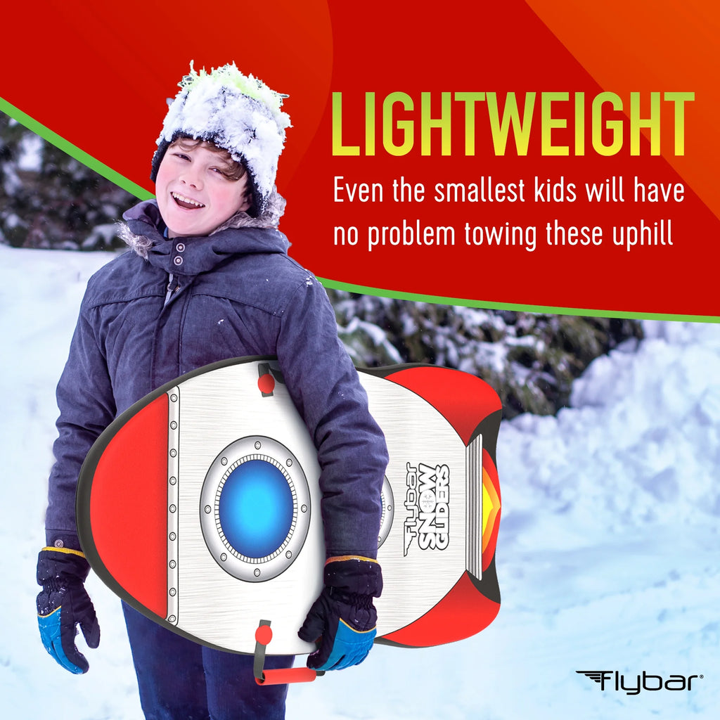 36' Rocket Foam Toboggan Snow Sled for Kids X98404