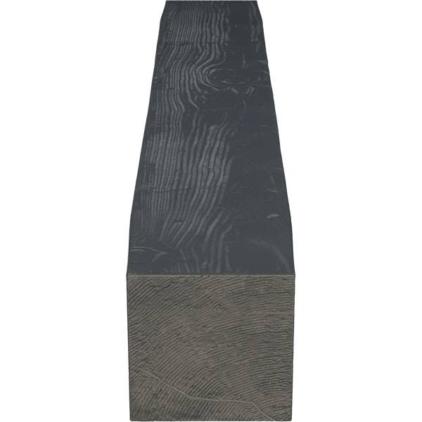 Sandblasted Faux Wood Fireplace Mantel, Aged Ash Q734