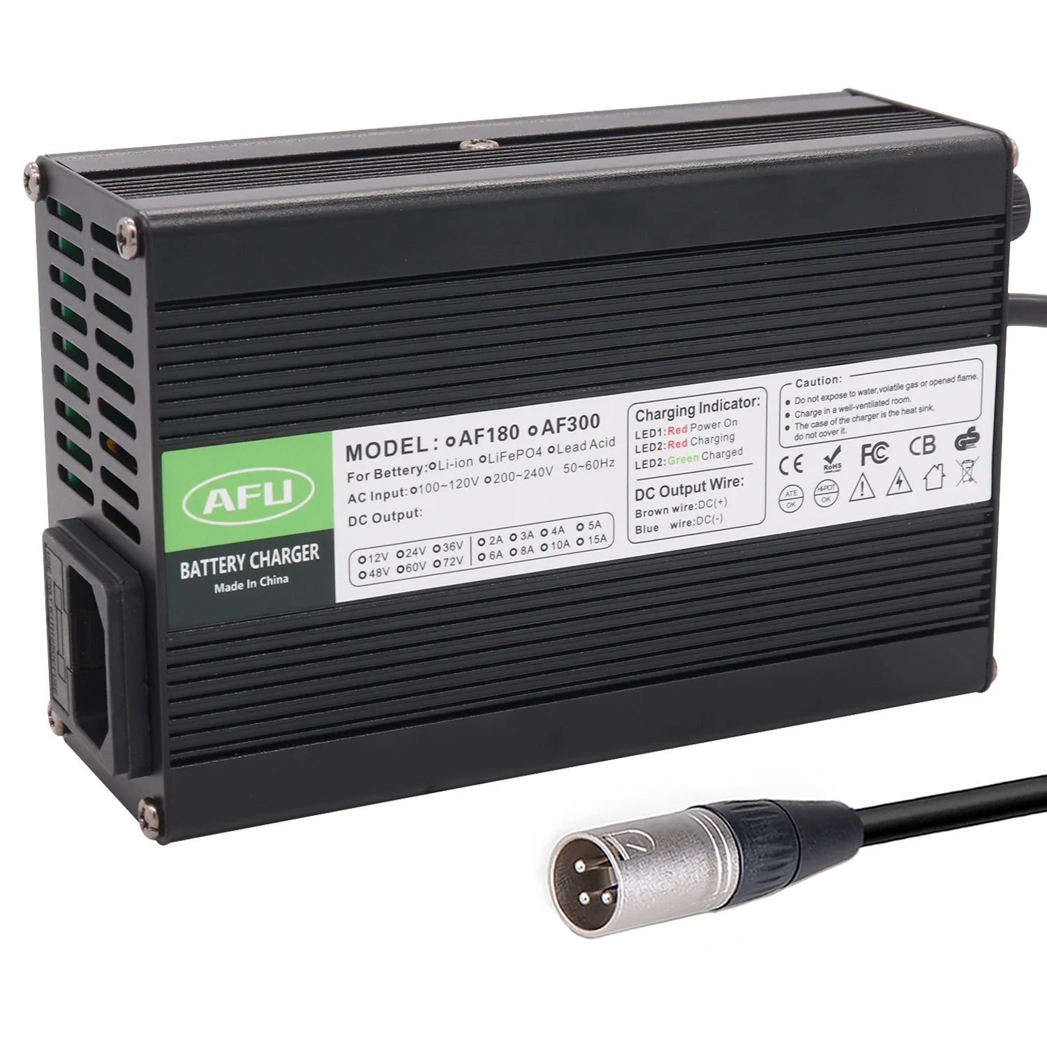 50.4V 5A Smart Charger with Fan Aluminum Case S2231