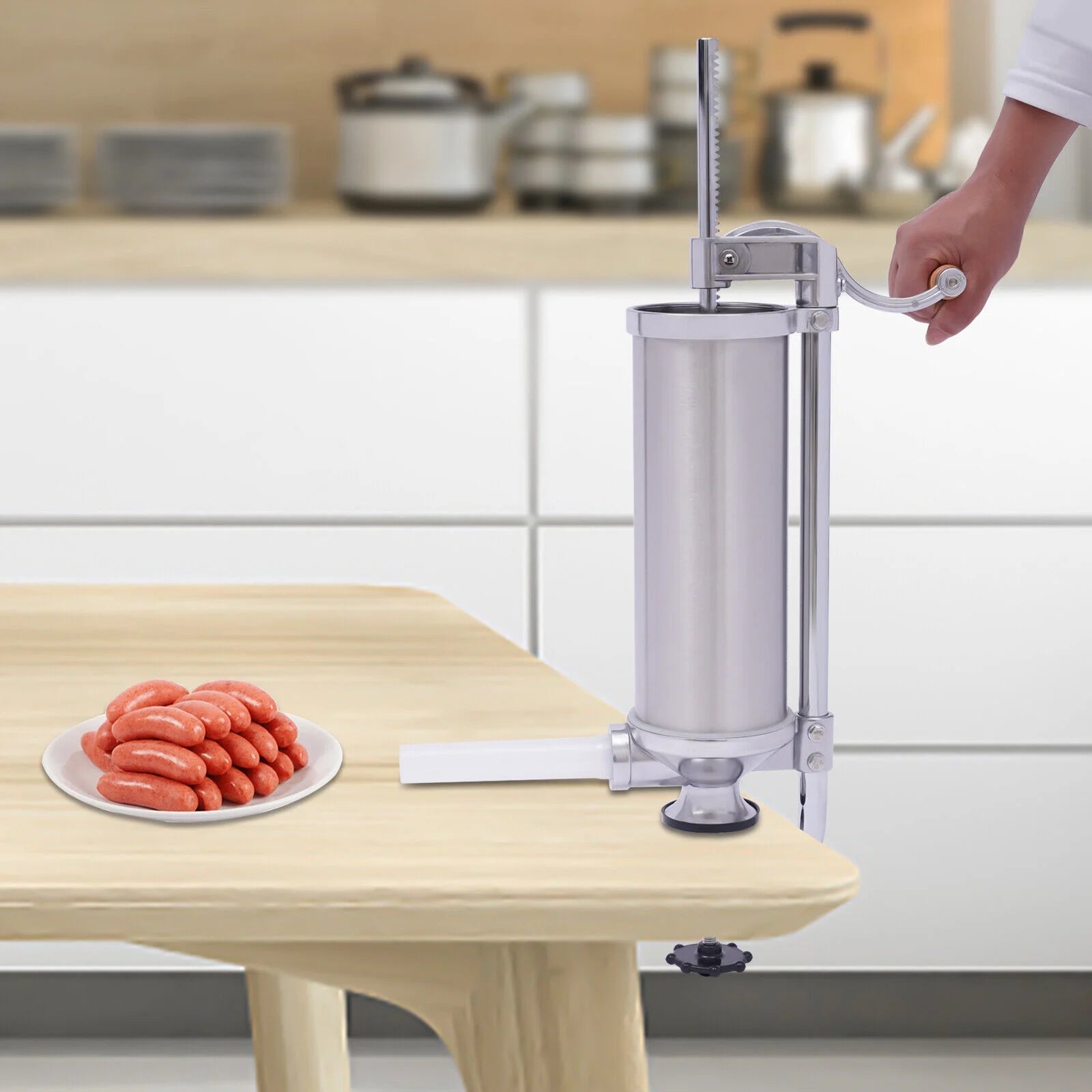 2.5L Stainless Steel Manual Sausage Stuffer F2674