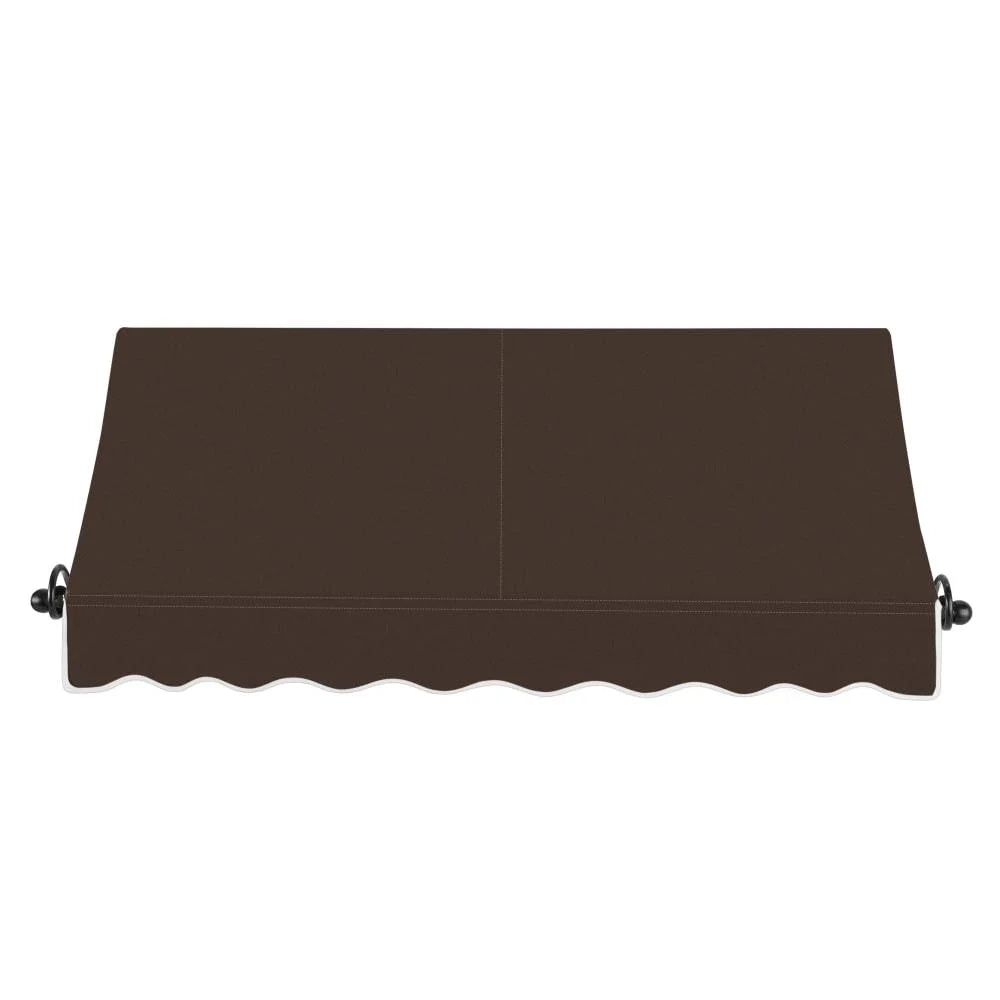 Brown Fixed Acrylic Fabric Awning P1331