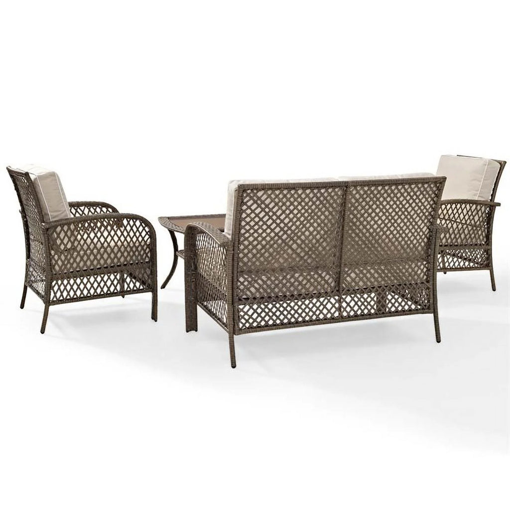 4 Piece Wicker Patio Sofa Set A626
