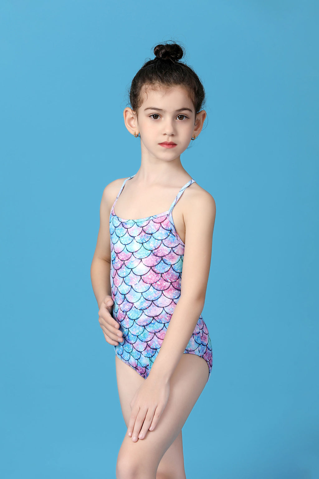 Sparkle One Piece Swimwear Bathing Swimsuit G480517