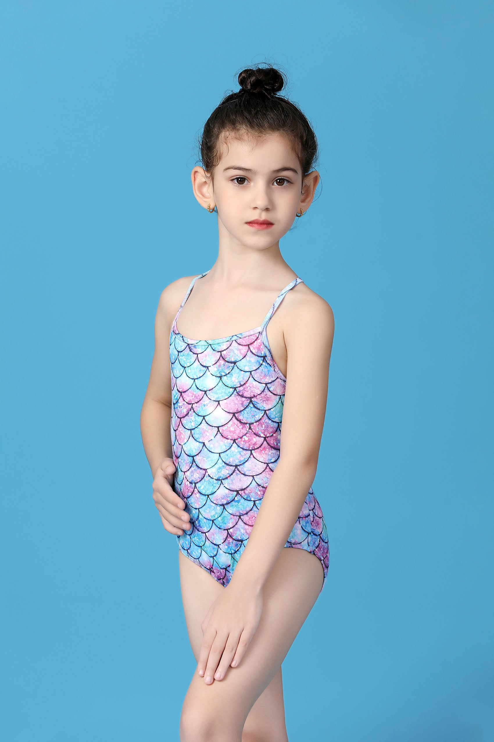 Sparkle One Piece Swimwear Bathing Swimsuit G480517